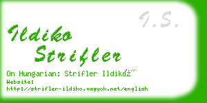 ildiko strifler business card